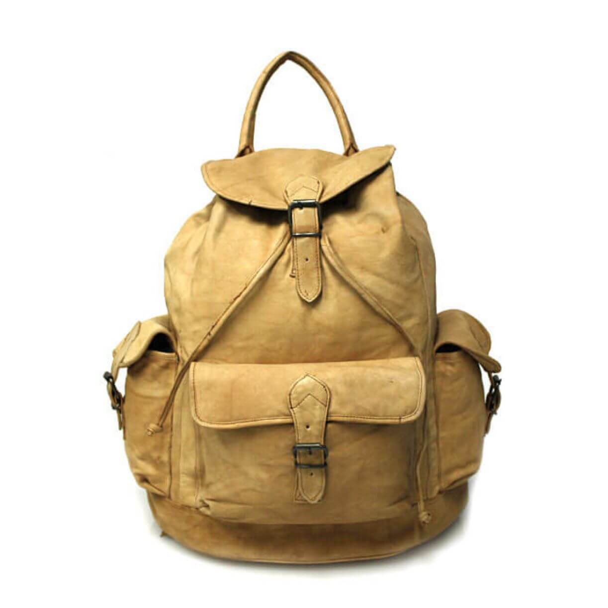 Le Sabbi Waxed Leather 3 Pocket Rucksack